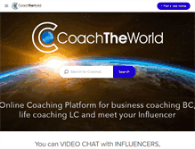 Tablet Screenshot of coachtheworld.com